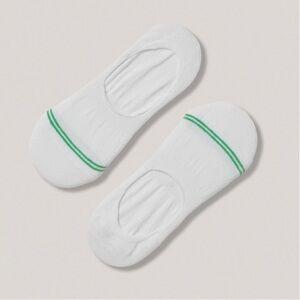 Pact Men's Organic No-Show White Socks 2-Pack. Shoe Size 9-13 NWT!